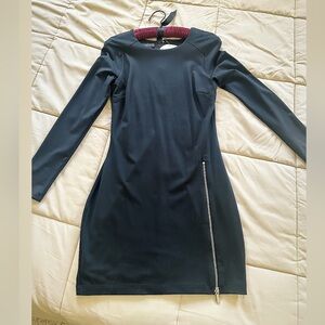 Bebe Black Long Sleeve Dress